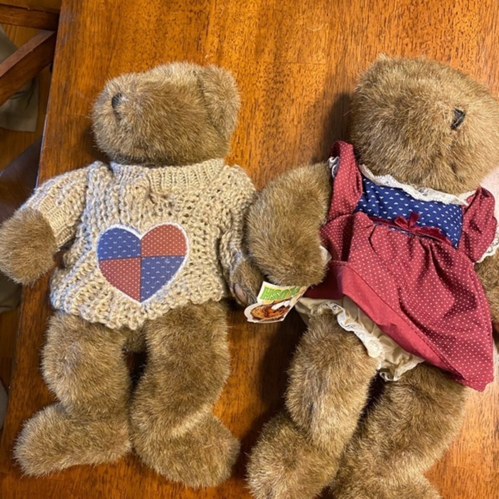 Two Hug a plush‎ bears. About 15 inches tall.